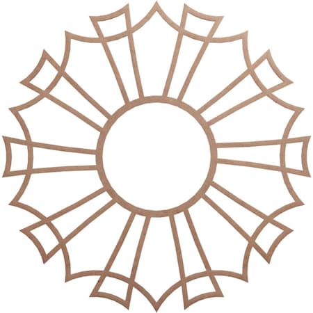 Ekena Millwork Augustus Wood Fretwork Pierced Ceiling Medallion, Wood (Paint Grade), 40"OD x 14 1/8"ID x 3/8"T CMWP40X40X0375AUMF